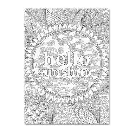 Trademark Fine Art Hello Angel 'Hello Sunshine' Canvas Art, 24x32 ALI2862-C2432GG
